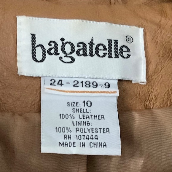 Bagatelle genuine leather jacket size 10 - Picture 5 of 6